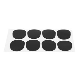 8 Pieces Saxophone Mouthpiece Patch Pad 0.3/0.5/0.8 mm Mouthpiece Patches Pads Cushions for Clarinet and Alto Tenor Soprano Saxophone (0.3 mm Big Oval Black) Play Instrument Accessories