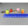 Apple Strawberry Carrot Pineapple gold bobby bobbi pins 3Dclip barrette