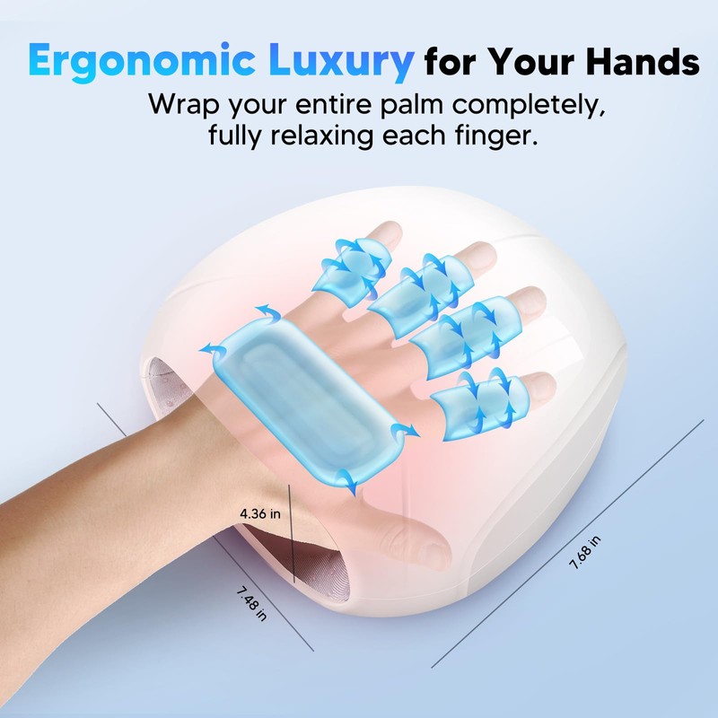 arboleaf Hand Massager with Heat and Compression, Hand Massage Machine