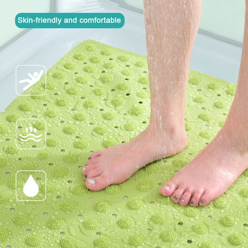 Cresitch Shower Mat, Non-Slip Shower Mat, 47 x 47 cm,