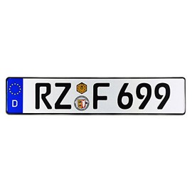 European German License Plate - Ratzeburg & Herzogtum Lauenburg (Front Plate)