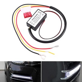 Nikou DRL Controller Car Daytime Running Light Controller LED Daytime Running Light Daylight Relay Controller Control Unit Dimmer On/Off