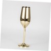 LABRIMP Stainless Steel Goblet Gold Plating Unbreakable Wine Cup for