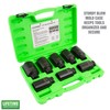 OEMTOOLS 37321 8 Piece 1/2 Inch Drive Axle Nut Socket