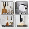2 Pack Adhesive Curtain Holdbacks, No Drill Metal Curtain Tie