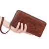 Blucoay Real Leather Womens Wallet,RFID Blocking Long Wallet For Women