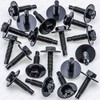 Rexka 20pcs M4.8 Hex Head Sems Body Bolt Screw for
