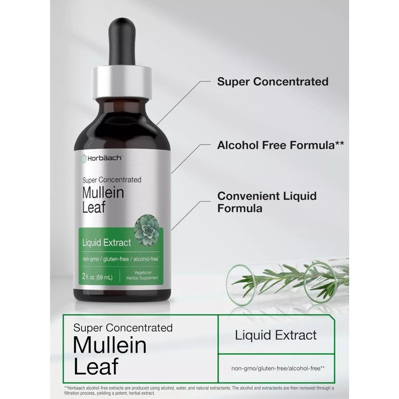 Horbäach Mullein Leaf Liquid Extract | 2 fl oz |