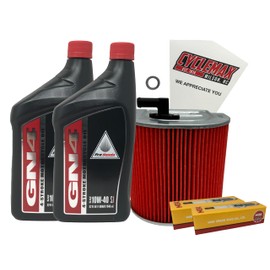 Cyclemax Standard 10W-40 Tune-Up Kit compatible with 1996-2016 Honda CMX 250 CMX250 Rebel with Spark Plug