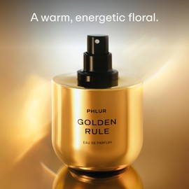 PHLUR Golden Rule Eau de Parfum - Full Size Perfume Fragrance - Fruity Floral Perfume with Mandarin, Pink Pepper, Pear, Jasmine, Coconut Milk, Sandalwood & Vanilla Cream (50mL)