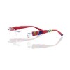 Switch It 2129 Glasses Frame, Red / Lime Blue, Half