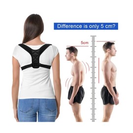 HealthyMoov Posture Belt for Men and Women, Prevention of Lumbar Pain Prevention, Lumbar Posture Correction, Invisible Under Clothing, Height 155 cm to