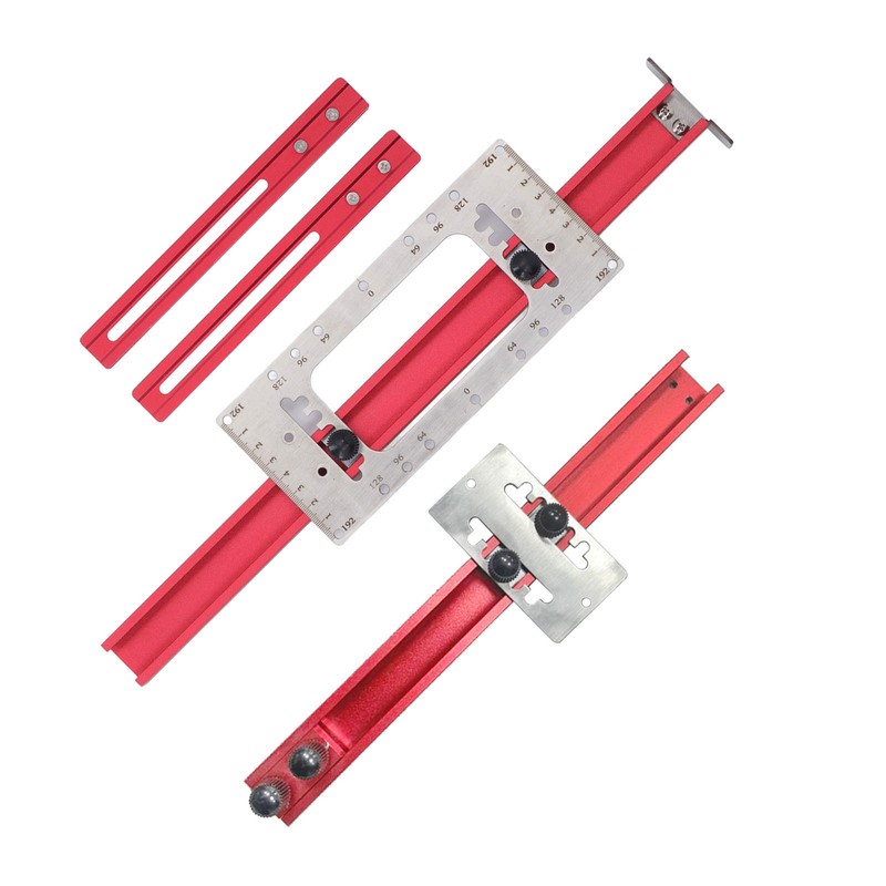 Cabinet Hardware Jig 64mm 96mm 128mm 192mm Laser Engraved Portable