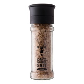 Oryx Smoked Desert Salt Grinder Refillable – Sea-salt Alternative - Ceramic Mill for Coarse Kosher Mineral Smoked Salt - Unrefined Natural Kalahari Desert Salt, 3.52 oz