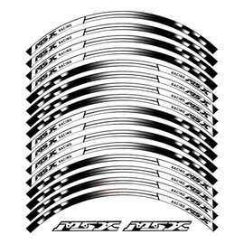 Motorcycle Wheel Hub Reflective Sticker Fits Honda MSX 125 Grom 125 Night Reflective Decoration Rim Stripe Tape Wheel Reflective Sticker (Color 4)