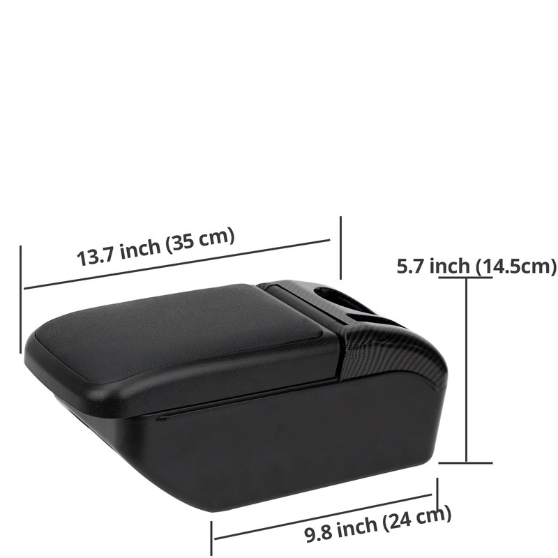 AULPHIKE Compatible with Nissan Kicks Armrest 2016-2023 Car Center Console