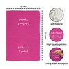 Tzhim Hot Pink Preppy Hand Towels, Kitchen Dishcloths, 'I Don't