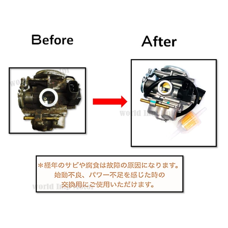 World Imp Motor Carburetor for Honda ZOOMER AF58 Smart DIO