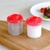 Youngever 3 Pack Plastic Salt and Pepper Shakers, Clear Salt