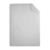 COMFORTNIGHTS, Flame Retardant Bed Linen Single Fitted Sheet (Silver), certified