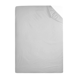 COMFORTNIGHTS, Flame Retardant Bed Linen Single Fitted Sheet (Silver), certified to BS7175 Ignition Source 5+7, also known as Crib 7 or FR Source 7.