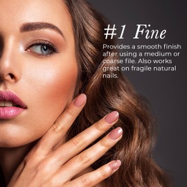 Diamancel Luxury Diamond Nail File – #1 Fine Grit Finishing File for Fingernails