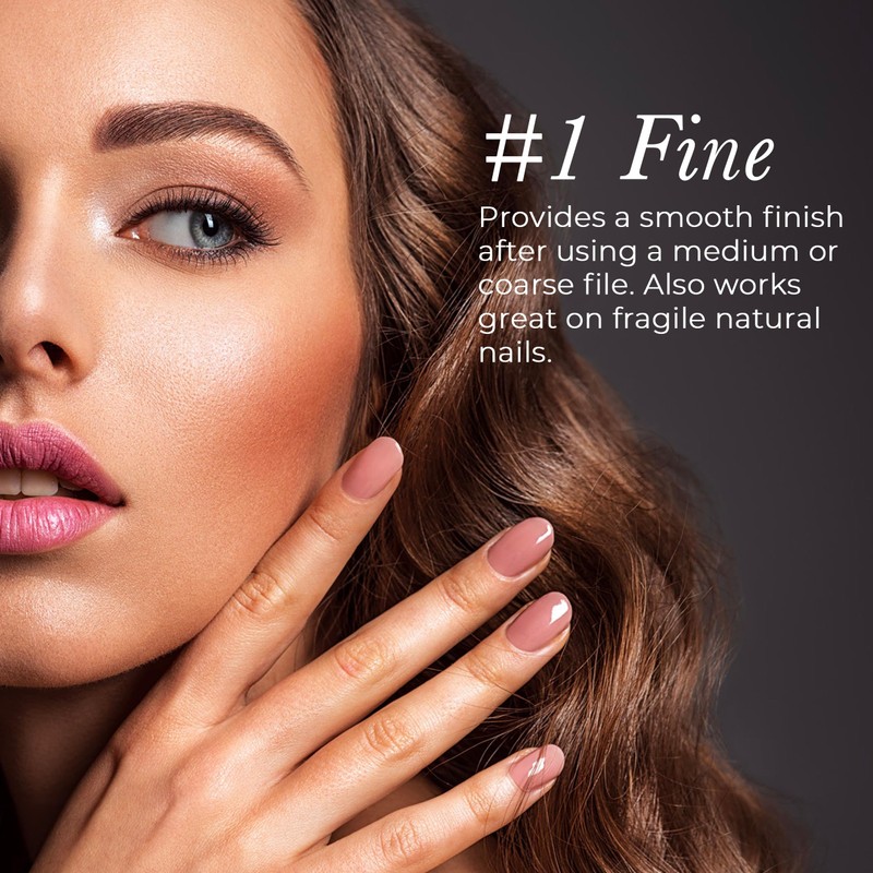 Diamancel Luxury Diamond Nail File – #1 Fine Grit Finishing