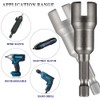 2 PCS Nut Driver Wing Nut Driver Drill Bit Socket