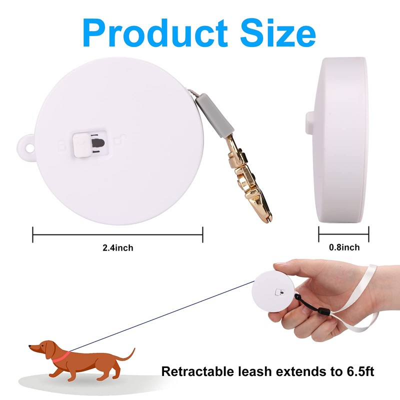 Retractable Dog Leash for Small Dogs Cats up to 11lbs