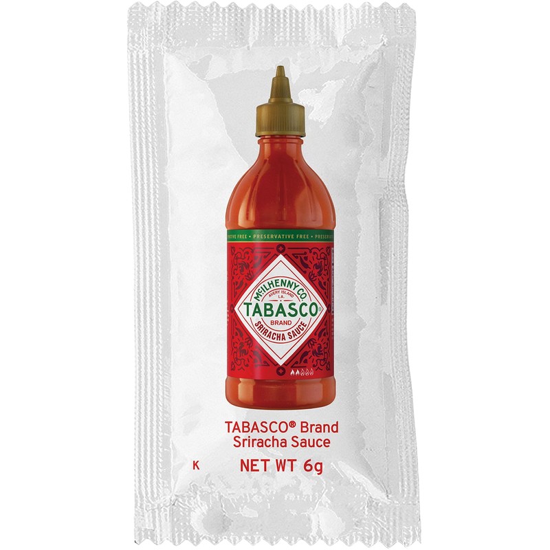 TABASCO® Brand Sriracha Sauce Single Serve Packet (0.21 oz Packets,