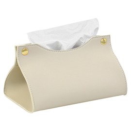 Tissue Box Cover Rectangular PU Leather Tissue Dispenser Box Holder Modern Tissue Covers Paper Holder Napkin Holder Tissue Box Cover Case for Home Office Car Dresser Bathroom