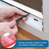 PATIKIL Silicone Weather Stripping Door Seal, 19.7 ft D Shape