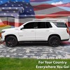 BOGAR TECH DESIGNS Precut Quarter Window American Flag Vinyl Decal