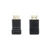 PRENDELUZ A/H-A/M angled HDMI adapter, support for high definition and