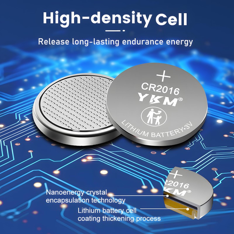 YKM 10 Pack CR2016 Battery CR 2016 3V Lithium Battery