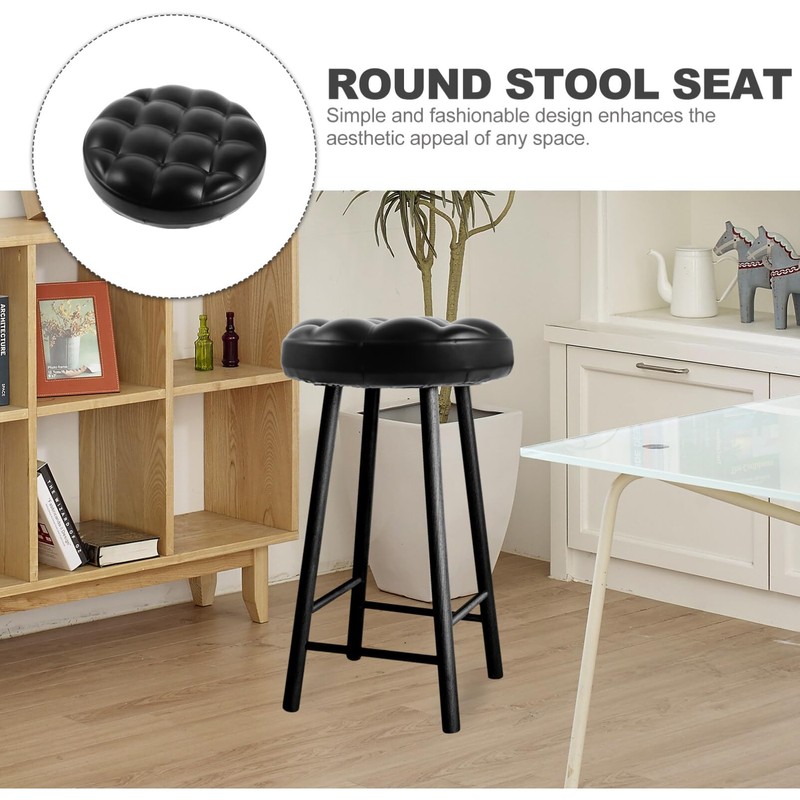 Holibanna Round 12.6 Inch Bar Stool Seat Replacement Padded Cushion