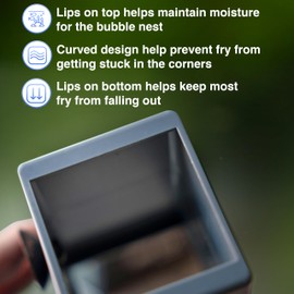 BWAquatics Betta Crib for Aquarium Fish - Home, Tunnel, Cave, Great for Breeding Bubblenest Fishes Like Wild Bettas - Betta Fish Tank Accessories and Decor, Fish Toys, Betta Enchrment Toys