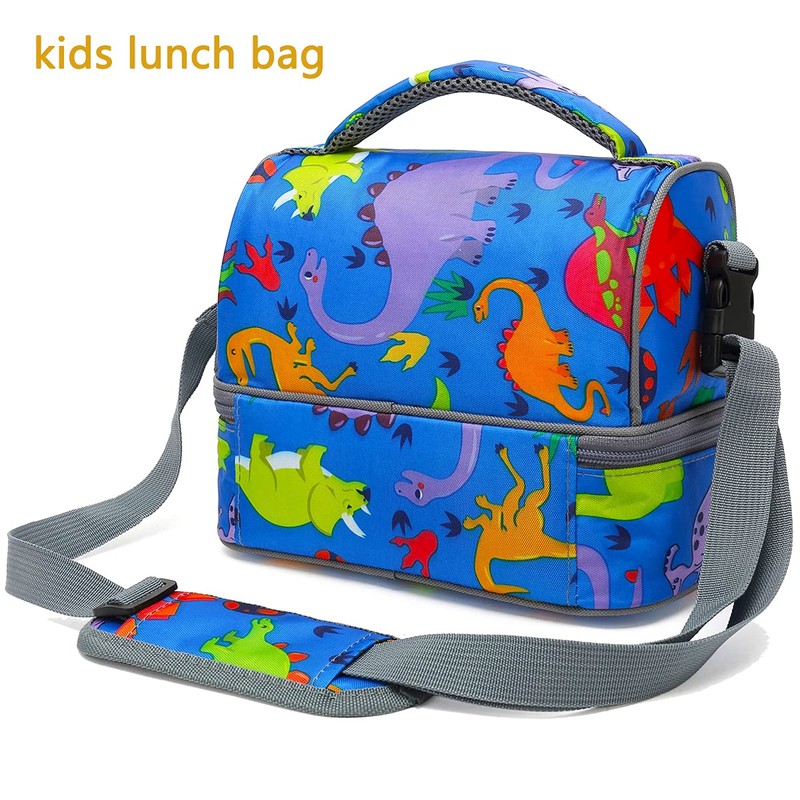FlowFly Double Decker Cooler Insulated Lunch Bag Large Tote for