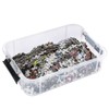 IGNPION Stackable Storage Box, 4 Layer Adjustable Plastic Storage Box