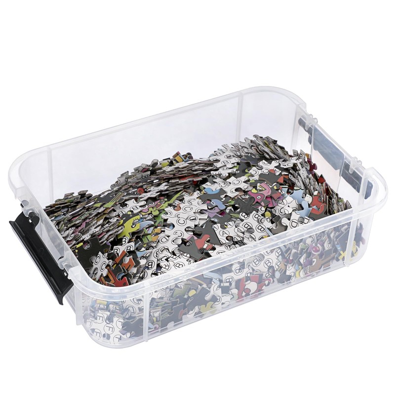IGNPION Stackable Storage Box, 4 Layer Adjustable Plastic Storage Box