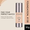 BODYOGRAPHY - NATURAL FINISH Foundation (Light #130): Oil-Free Anti-Aging Salon