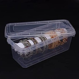 Arts Of India Two Rod Bangle Box For Women,Boxes For Storage Plastic Big Size,Jewellery Box For Travelling,Bride,Poratble Chudi Organizer For Travel,Transparent Organiser. (1 ROD)