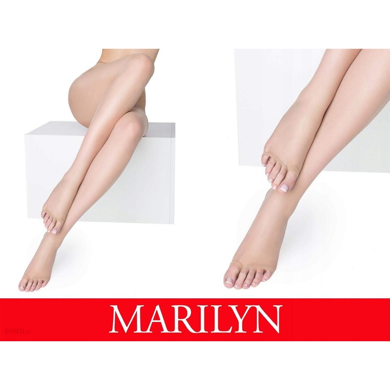 MARILYN Womens Peep Toe Toeless Pantyhose (M, Beige)