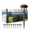 EXCMARK 10 Pack Solar Lights Outdoor Decorative, Solar Pathway Lights