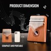 CAHAYA Kalimba Thumb Piano 17 Keys Portable Mbira Finger Piano