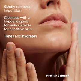 ISDIN Micellar Solution 4 en 1 Agua Micelar: Limpia, Desmaquilla, Hidrata y Tonifica, 400ml