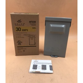HALEX HOUSTON STOCK NEW HALEX HF30R AIR CONDITIONER DISCONNECT 30 AMP FUSIBLE PULLOUT