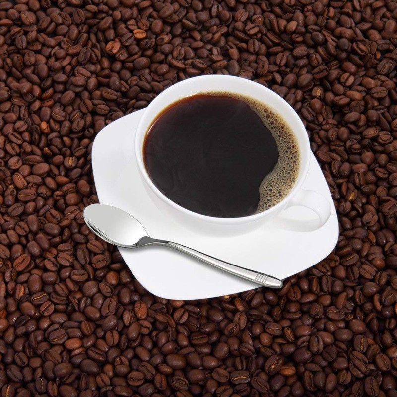 Begale Cucharas de postre de acero inoxidable de 12 piezas,