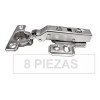 Handyhome Bisagra Bidimensional Mini 26mm Cierre Suave 8 Piezas