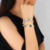 C·QUAN CHI Women Stackable Tila Bead Bracelets Flat Bead Bracelet